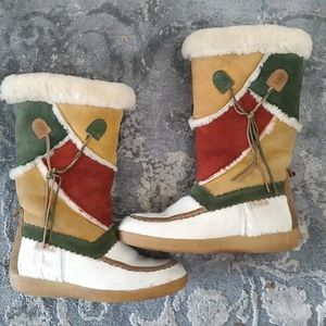 Ladies Tecnica shearling goat boots size 38  US 7